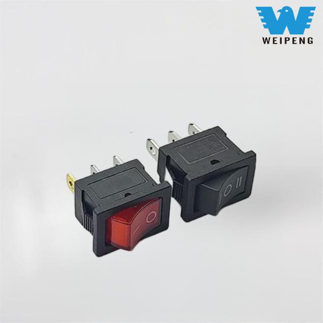15*21mm 3-পিন 3-পজিশন রকার বোট পাওয়ার সুইচ