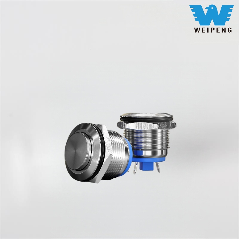 16/19mm মেশিন স্টার্ট মেটাল পুশ বোতাম সুইচ