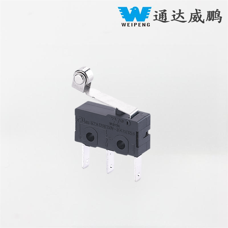 শিল্প সরঞ্জামের জন্য রোলার সহ 5A 125V/250V উচ্চ-তাপমাত্রা প্রতিরোধী 3-পিন মাইক্রো সুইচ
