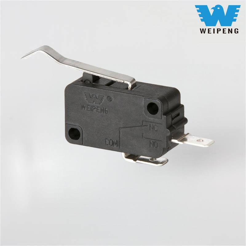 দুই-টার্মিনাল হ্যান্ডেল সিলভার যোগাযোগ সাধারণত ওয়াটার হিটার মাইক্রো সুইচ খুলুন