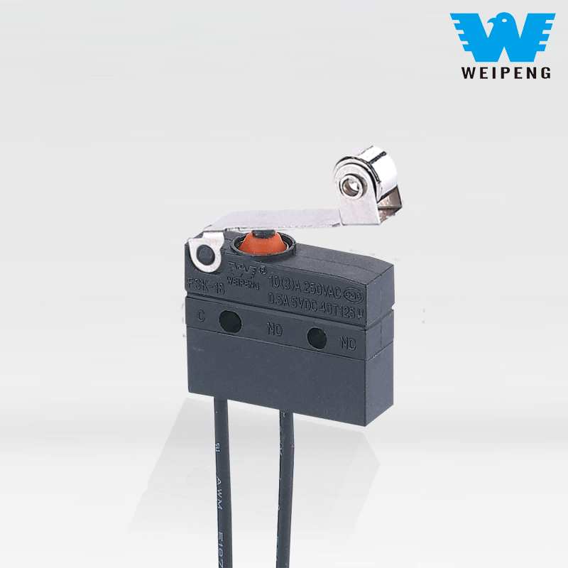 তার এবং লিভার সহ জলরোধী মাইক্রো সুইচ