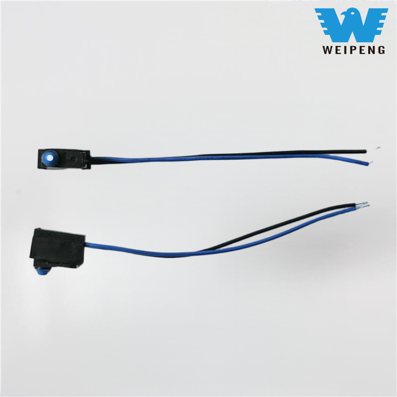 লিড সহ জলরোধী পিন-টাইপ পুশ-বোতাম মাইক্রো সুইচ